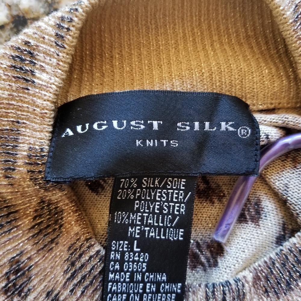 Gold pullover August Silk..leopard - Picture 2 of 2